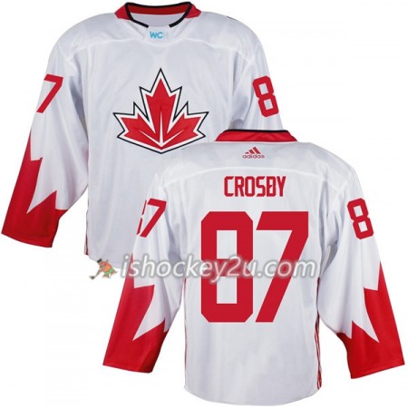 Canada Trøje Sidney Crosby 87 2016 World Cup Hvid